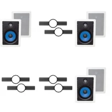 3-Legrand MS3651 3000 Series 6.5" In-Wall Speakers (Pair) + INSTALL KIT (PRE ...