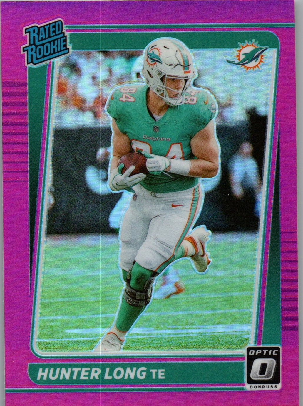 2021 Donruss Optic #281 Hunter Long Pink