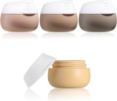 TSA Approved Travel Size Containers for Toiletries,  Silicone Jars, Leak-proof T