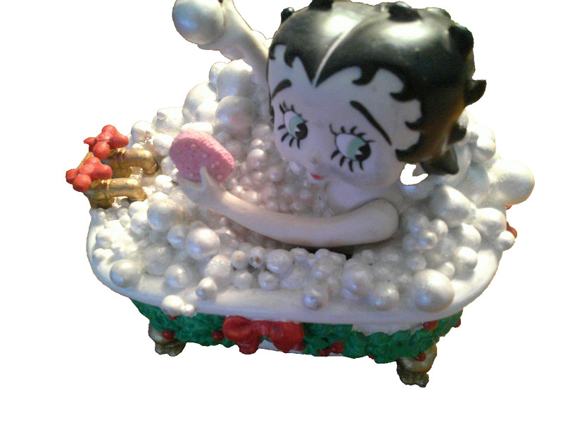 Betty Boop In Bubble Bath 1999 / Christmas Music Box WORKS