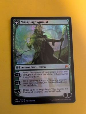 Nissa, Salbei Animist & Vastwood Seher. Origins Mythic FOIL Magic the Gathering Karte