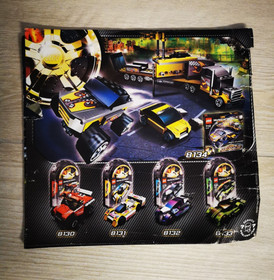 LEGO RACERS 8141 + 8137, 8141 + 8138, INSTRUCTION BOOKLET ONLY