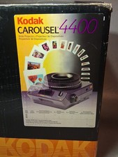 Kodak Carousel 4400 Slide Projector With Boxes, Remote, Ex Bulb, Manual. Nice