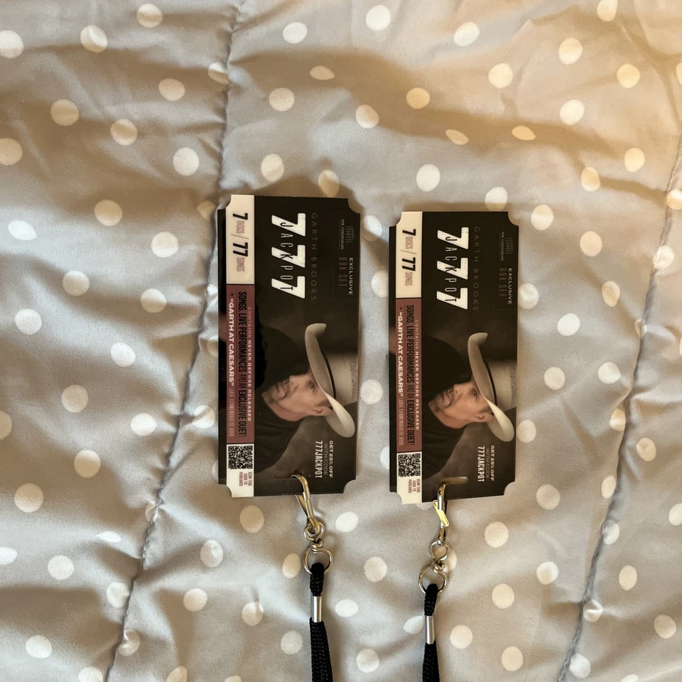 Two Garth Brooks exclusive boxy golden ticket lanyards February 23, 2025 Las Veg - Image 2 of 3