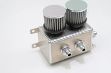 1320 performance mid size 1.2L catch can V2 universal baffled Silver