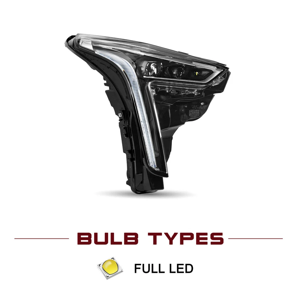 For 2019-2020 Cadillac CT6 Full LED Headlight w/ Cornering Lamp Left+Right Pair Foto 4 de 4