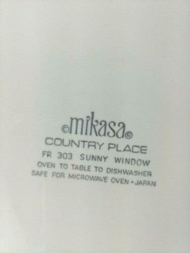 4 MIKASA "SUNNY WINDOW" FR303 COUNTRY PLACE COUNTRY DINNER PLATES 12.5” - Picture 5 of 5