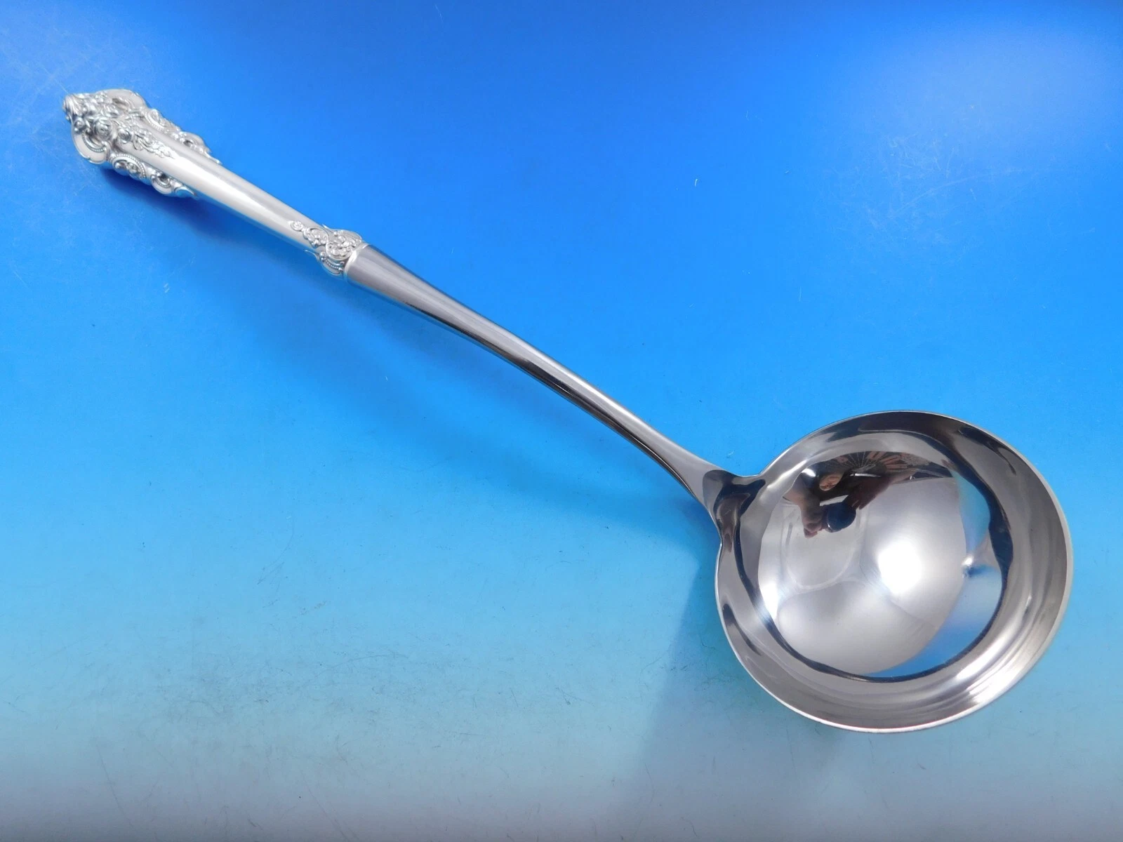 Grande Baroque by Wallace Sterling Silver Soup Ladle 11 7/8" HHWS Custom Serving
Opens in a new wind