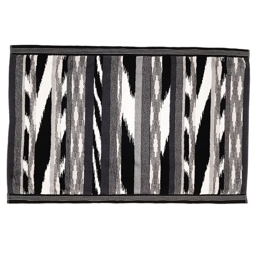 Missoni Home CLINT 601 black and white bathroom rug 60x90 cm