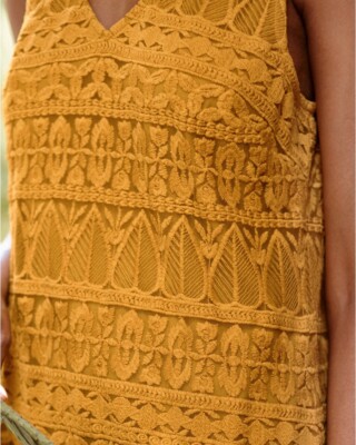 NEW Garnet Hill V-Neck Easy Embroidered Lace Dress in Goldenrod Size 12 | eBay NEW Garnet Hill V-Neck Easy Embroidered Lace Dress in Goldenrod Size 12 | eBay