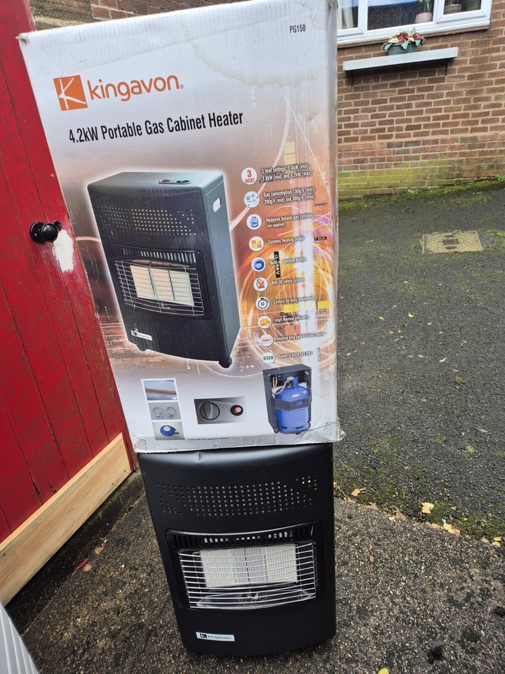4.2kw CALOR Gas Fire Kingavon Heater Butane 4.2 KW Heating