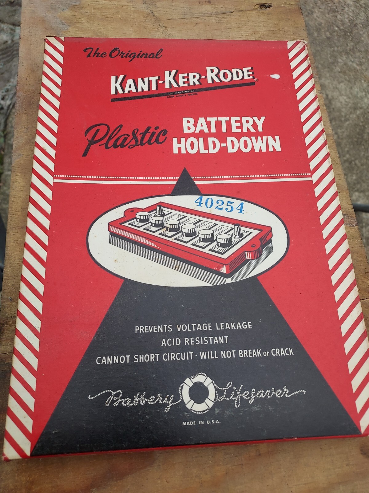 Kant-Ker-Rode 1957 EE2 NOS Battery Hold Down 57/58 Chevrolet Studebaker Lark