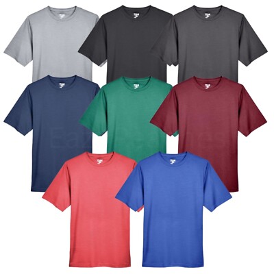 Team 365 Sonic Heather Mens S-4XL dri-fit Performance T-shirts Short Sleeve Tee