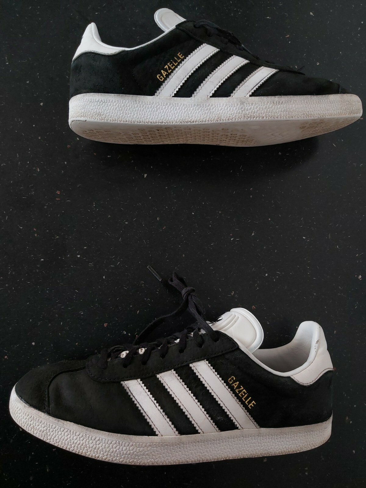 adidas gazelle black and white womens