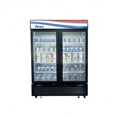Atosa MCF8732GR 28.5 cu ft Double Hinged Door Freezer Merchandiser