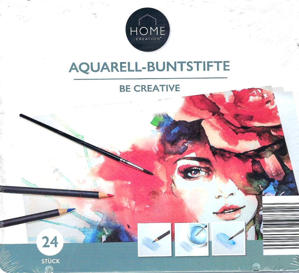 MAKENLOS 24 Aquarell-Buntstifte in der Blechdose - Neu & OVP