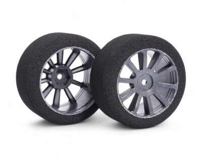Matrix Racing Moosgummi 1/10 Reifen hinten Nass Trocken auf Carbon Felge ...