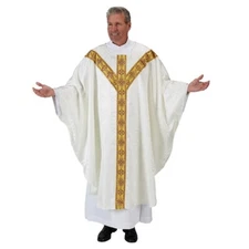 Ivory-White Chasubles, Avignon Collection Chasuble and Stole, Chasuble Vestment