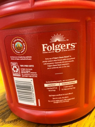 Folgers Kaffee, Classic Roast, Medium, gemahlen, 6 - 25,9 Oz Kanister - Bild 4 von 5