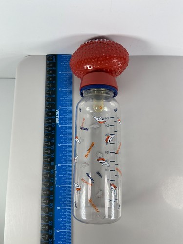 Denver Broncos NFL 250 ml Baby Bottle Football Collector New 8 oz. - Picture 3 of 5
