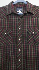 Wrangler Shirt Mens XL Long Sleeve Multicolor Western Pearl Snap Lightweight Top