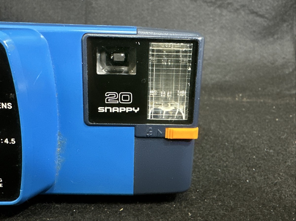Canon Snappy 20 RARE BLUE 35mm 1:4.5 Point & Shoot Film Camera