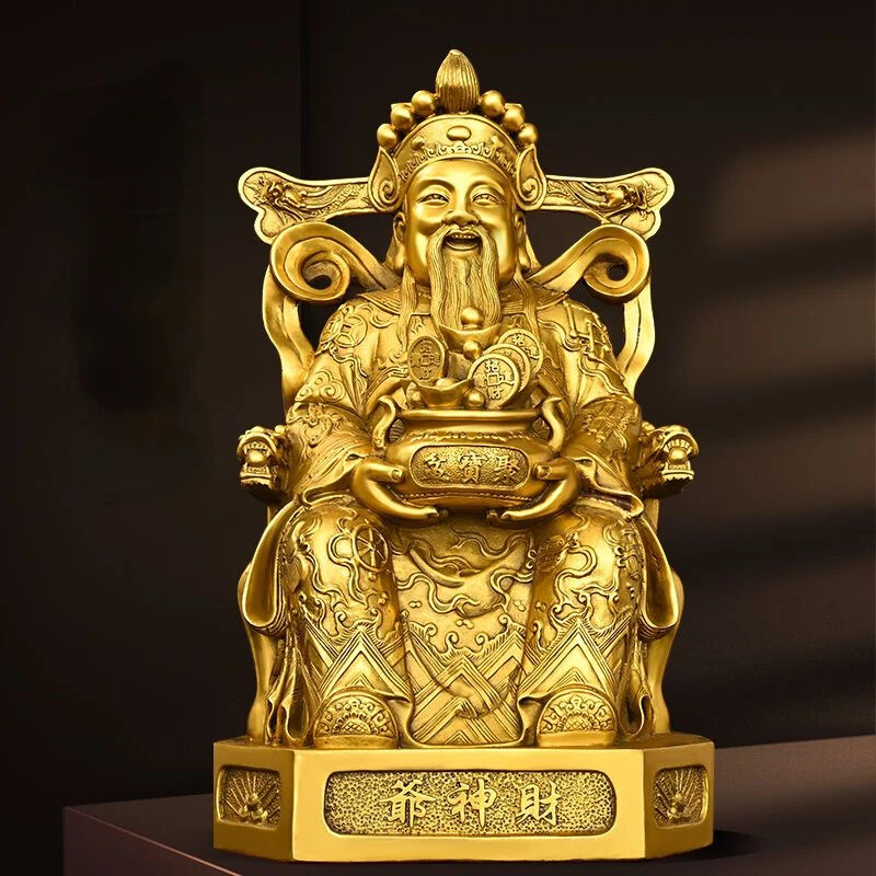 God of Wealth Ornaments All Desktop Decor Pot of Treasures Home Store Gifts