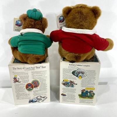 VTG 90s Lands End Rugby Gund BIG Plush Coach Bear Kid Kodiak
