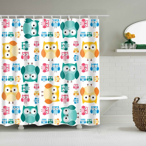 Animal Cat Fish Shower Curtain Waterproof Bathroom Bathtub Curtains + 12 Hooks - Picture 18 of 41