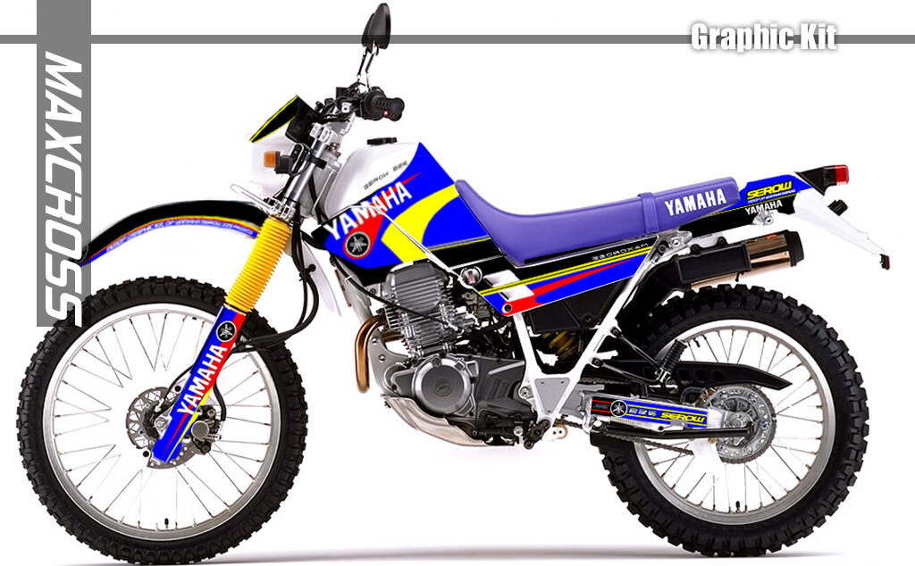 YAMAHA SEROW 225 1989-1996 MAXCROSS GRAPHICS KIT DECALS STICKERS
