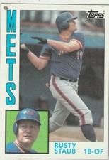 FREE SHIPPING-MINT-1984 Topps #430 Rusty Staub Mets PLUS BONUS CARDS