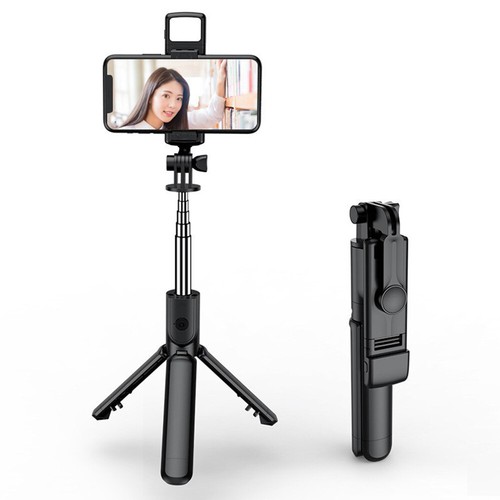 Wireless Selfie Stick Stativ mit LED Fülllicht Fernbedienung für iPhone 14 13 12 - Bild 4 von 15