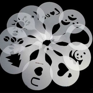 16Pcs Latte Art Stencils Templates Cappuccino Coffee Foam ...