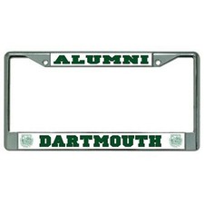 DARTMOUTH ALUMNI METAL CHROME CAR LICENSE PLATE FRAME MADE IN USA