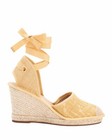 100% AUTHENTIC NEW WOMEN FENDI FF ROAM AKLE STRAP WEDGE SANDALS EU 40/ US 9.5 — photo 2