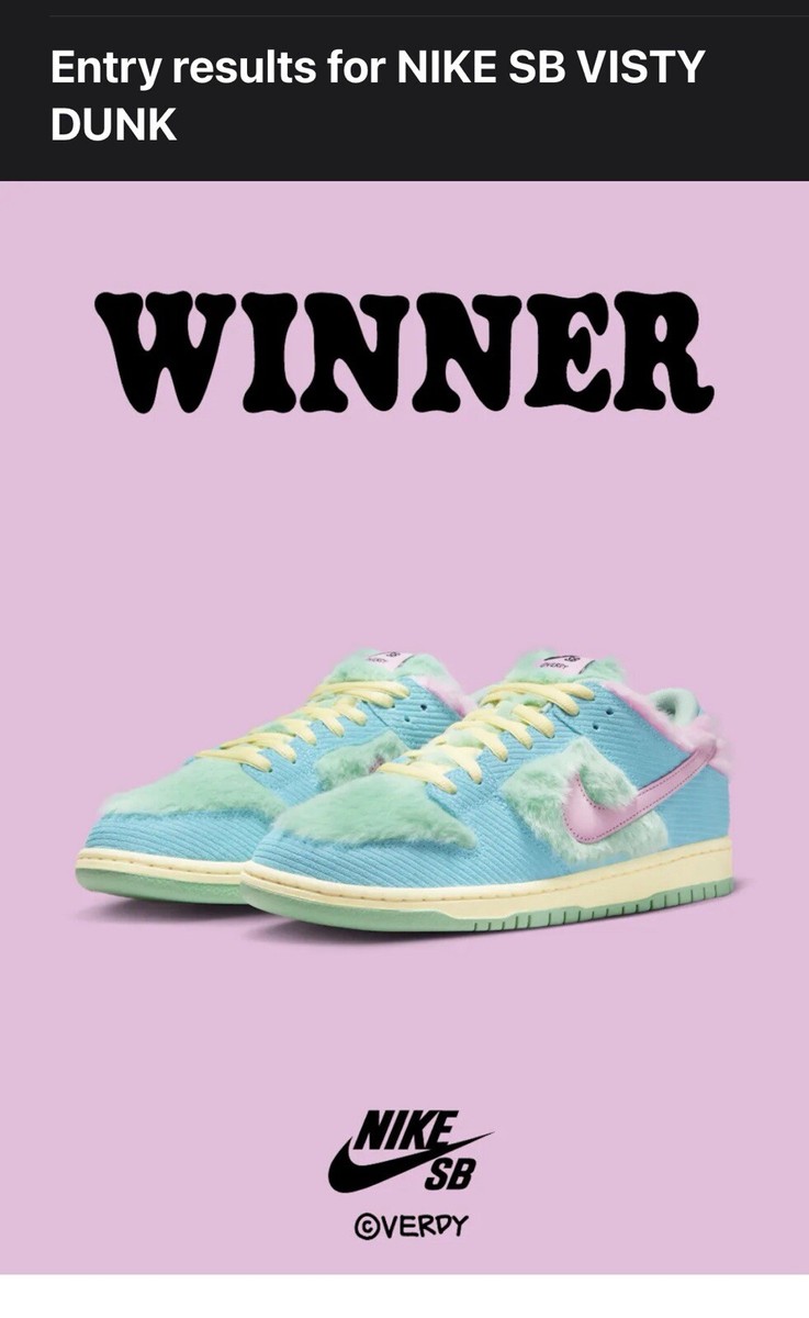 Size 10.5 Nike Verdy Dunk SB Low Visty Girls Don't Cry Brand Size 10.5 Nike Verdy Dunk SB Low Visty Girls Don't Cry Brand
