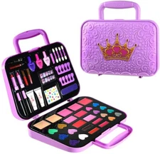 Toysical Princess Big Makeup Kit Non Toxic, Princess Play Makeup Set - Purple