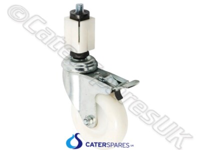 1 X 100MM (4'') HEAVY DUTY SWIVEL CASTOR FOR 40MM BOX SECTION COMMERCIAL TABLE