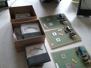 Battery Panel Meter Movement with Circuit Board, Quantity = 3