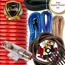 Car Audio  4Gauge Cable Kit Amp Amplifier Install RCA Subwoofer Sub Wiring 3500W