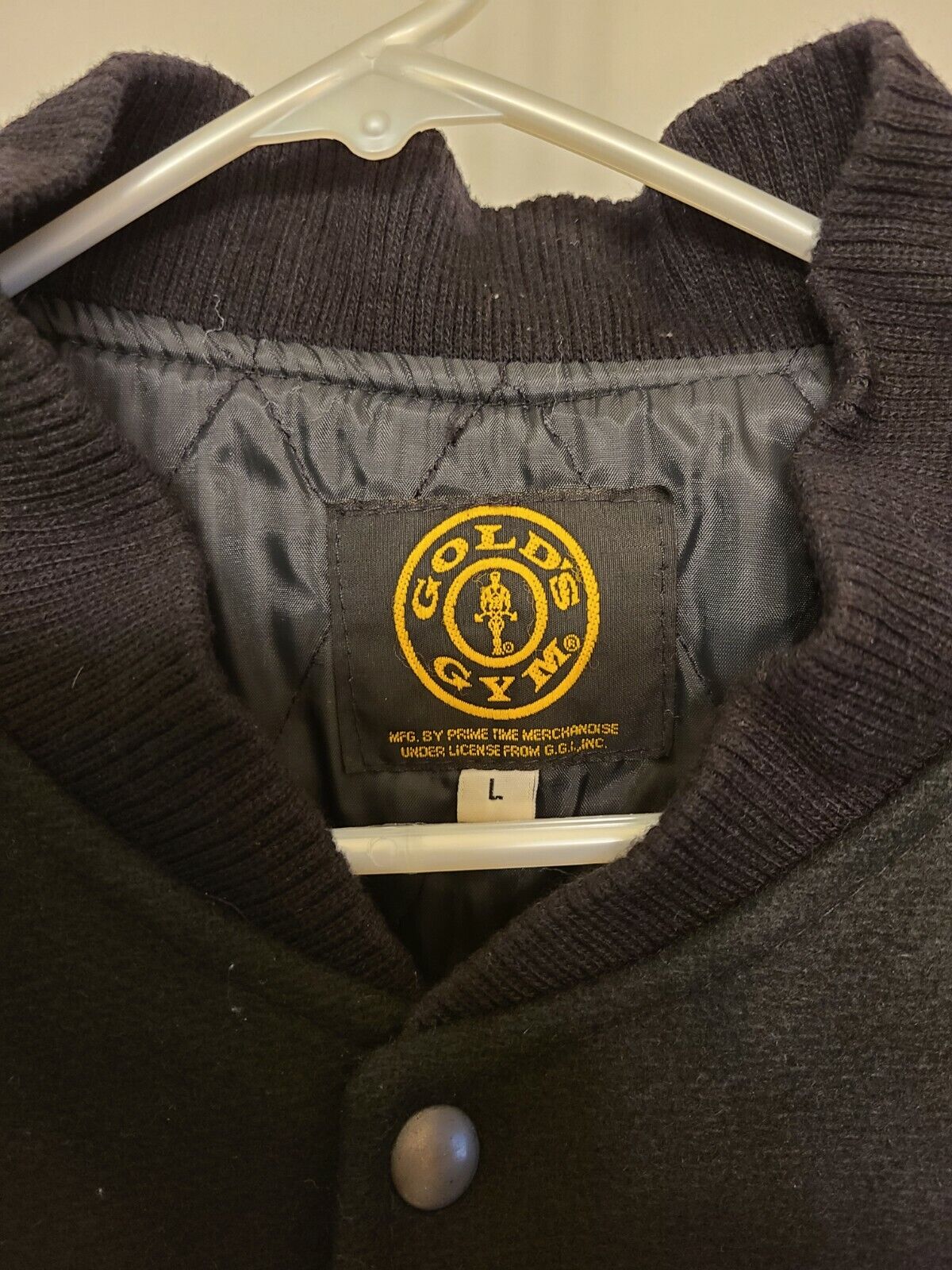 Gold’s Gym Vintage Leather Sleeves Jacket Men’s S… - image 4