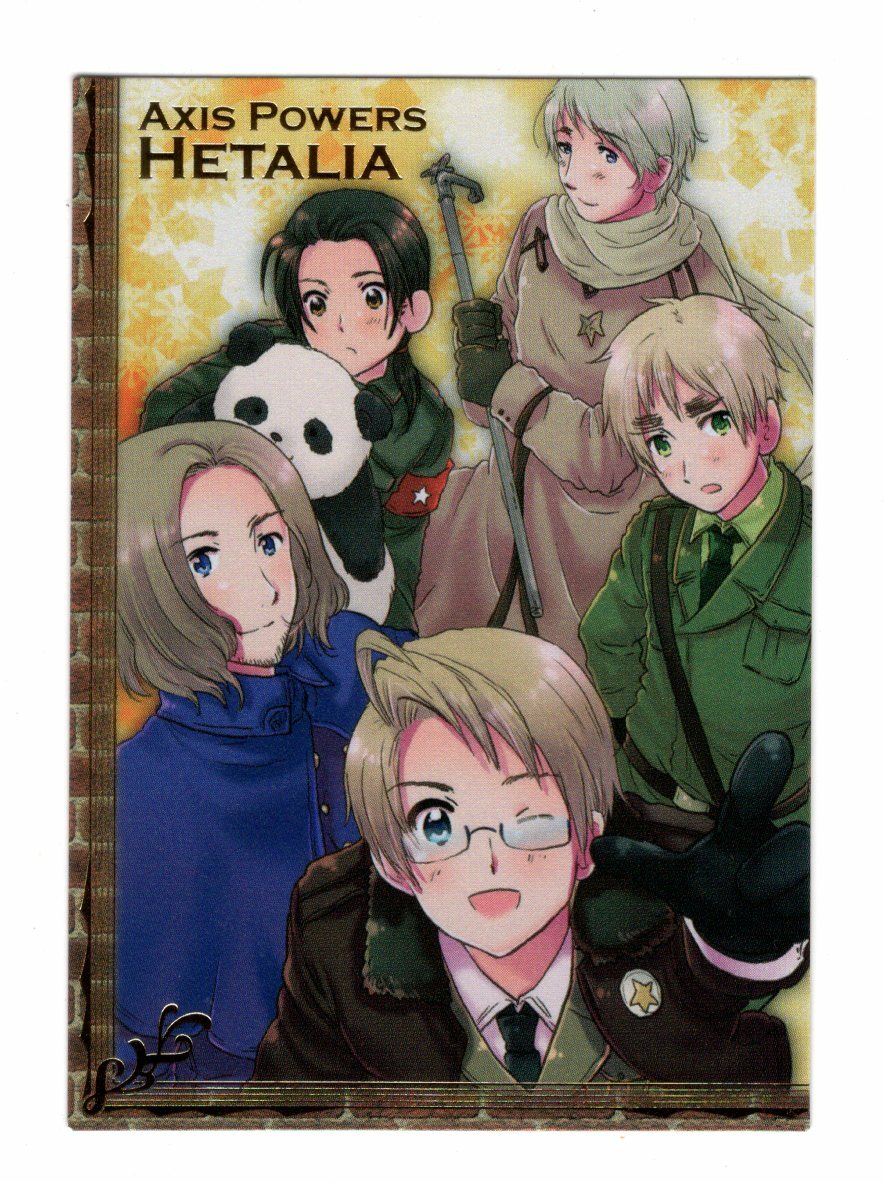 Box insert-2 trading card Hetalia Axis Powers anime USA UK Russia