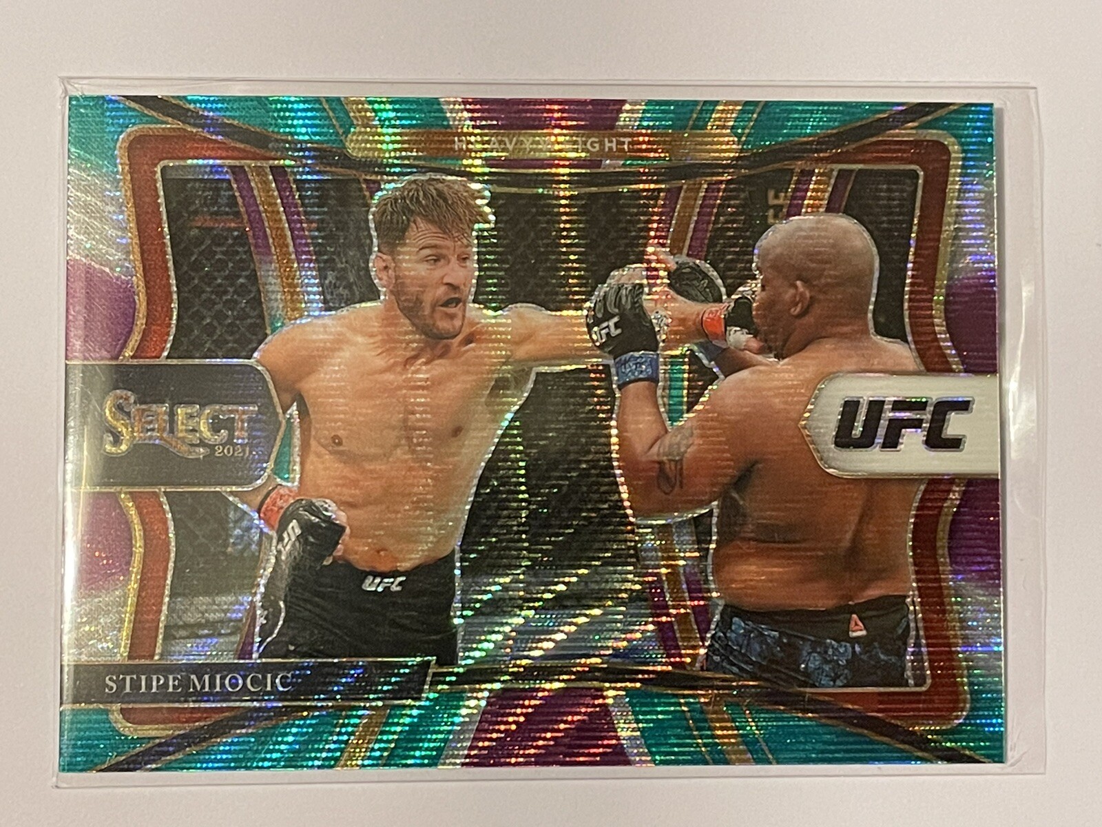 STIPE MIOCIC UFC 2021 SELECT PREMIER TRI COLOR PRIZM SP CARD #104