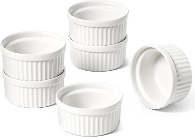 Sauce Cups 2 OZ, Small Dipping Bowls, Mini Ceramic Ramekins Souffle Dishes, S...