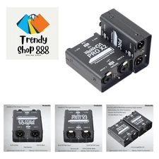 2Channels XLR/TS/TRS Passive Hum Eliminator Box for Audio Equipments Ground L...