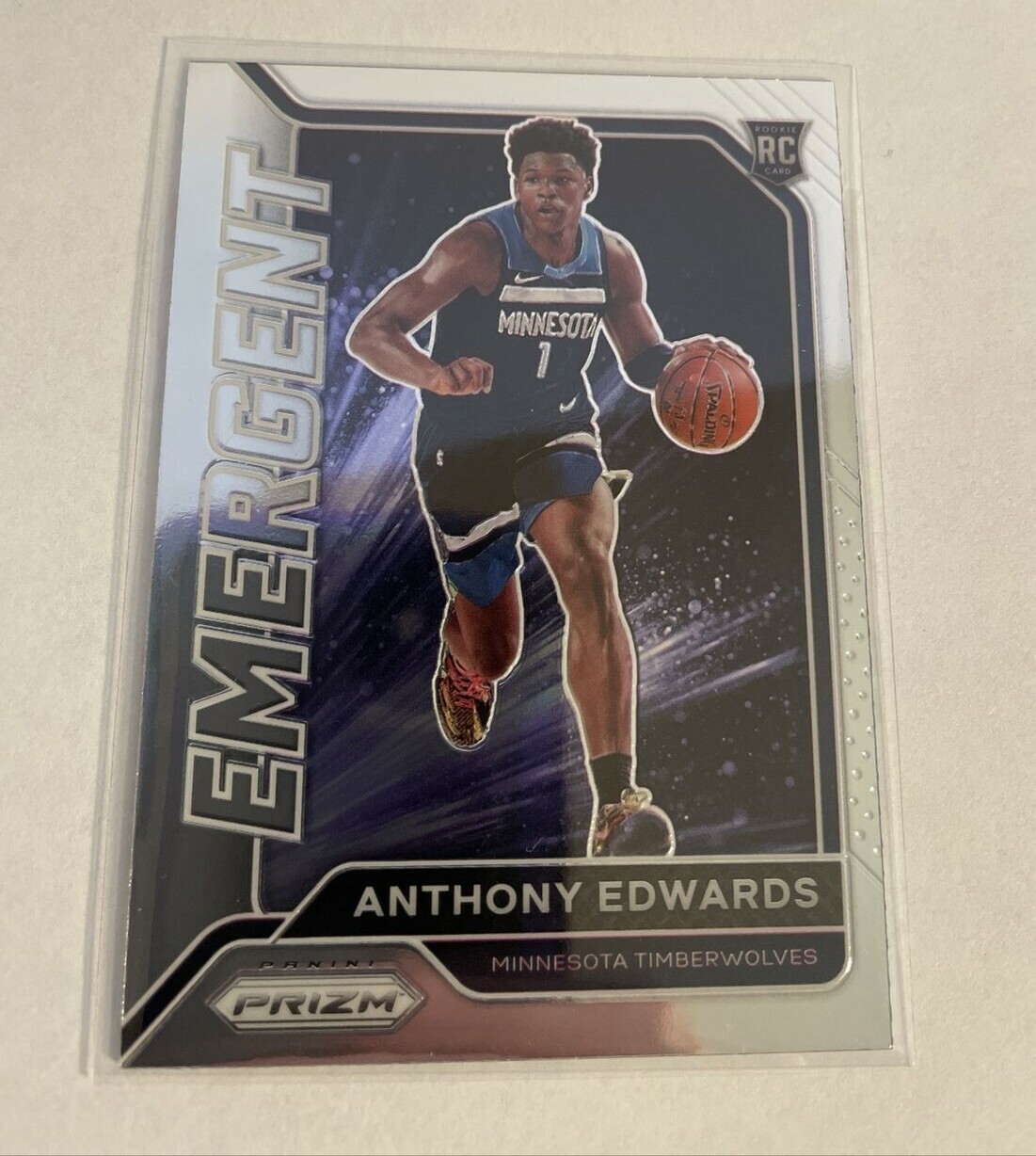 2020-21 ANTHONY EDWARDS panini prizm EMERGENT Timberwolves