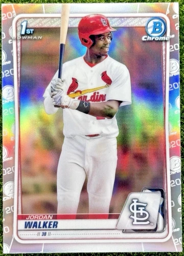 JORDAN WALKER 2020 1ST BOWMAN CHROME DRAFT REFRACTOR PROSPECT CARD # BD-57 CARDS