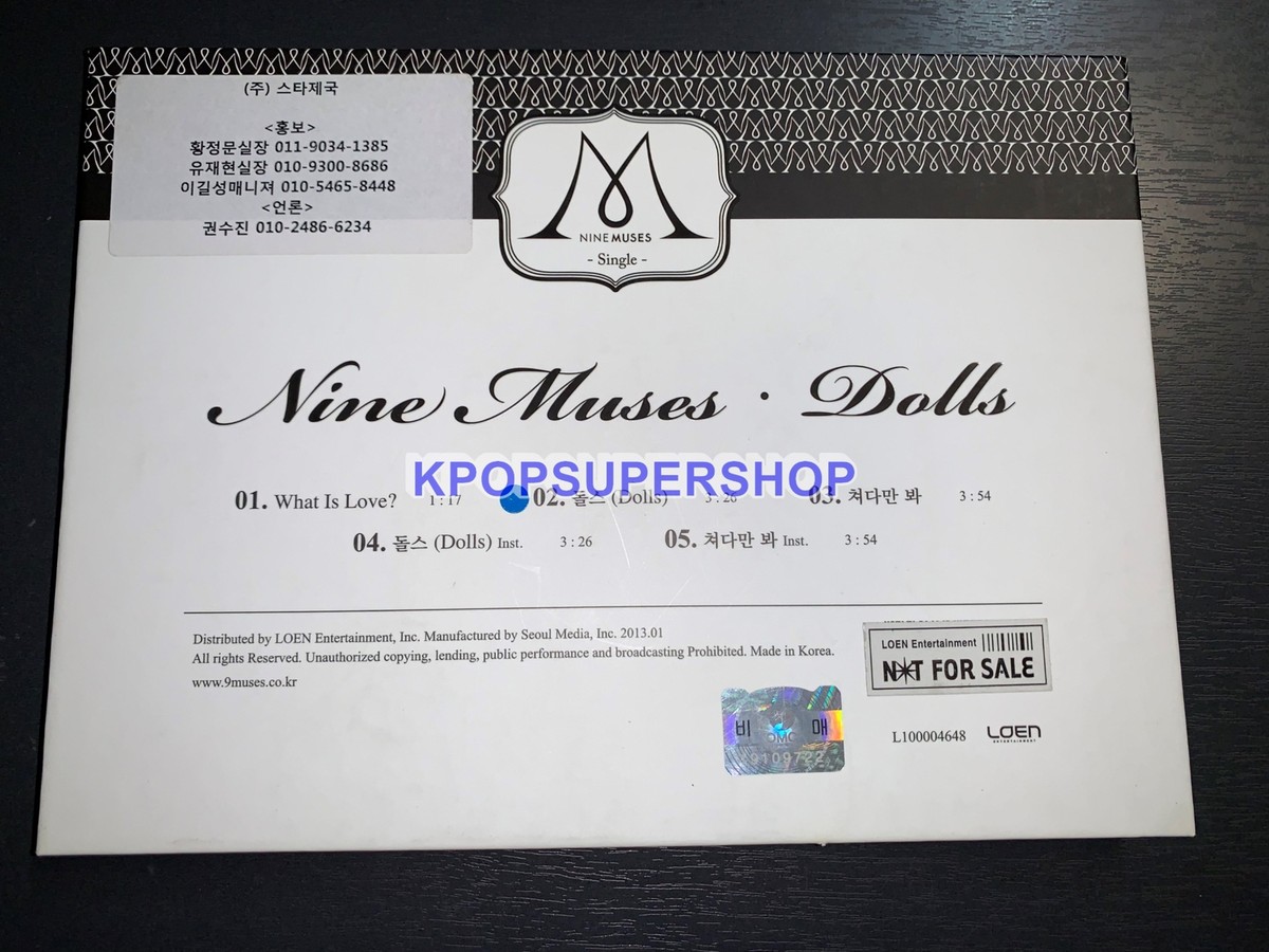 Nine Muses 2nd Single Album Dolls CD Great Condition Out of Print