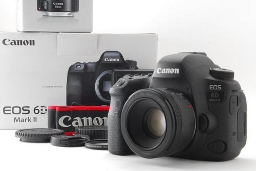 ⭐️Top MINT⭐️ Canon EOS 6D Mark II Digital SLR Camera EF 50mm f/1.8 From JAPAN