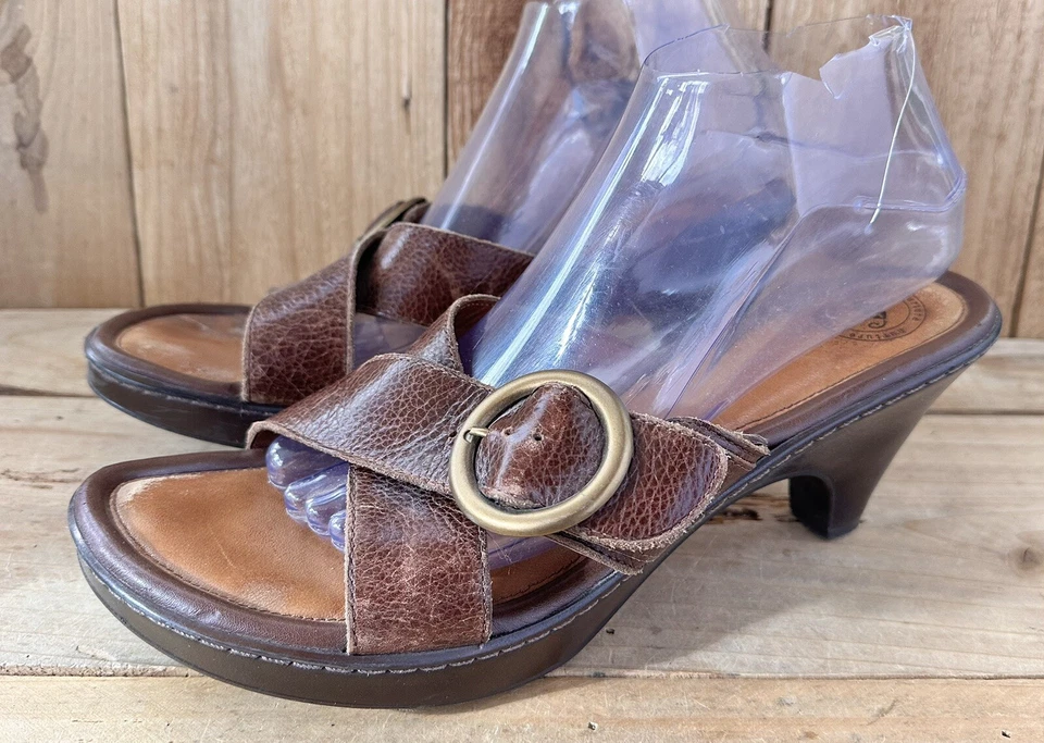 Sandalias de Tacón Marrón Nurture Zapatos Verano BOHO Plataforma Mujer’s Talla 10 M Foto 4 de 4